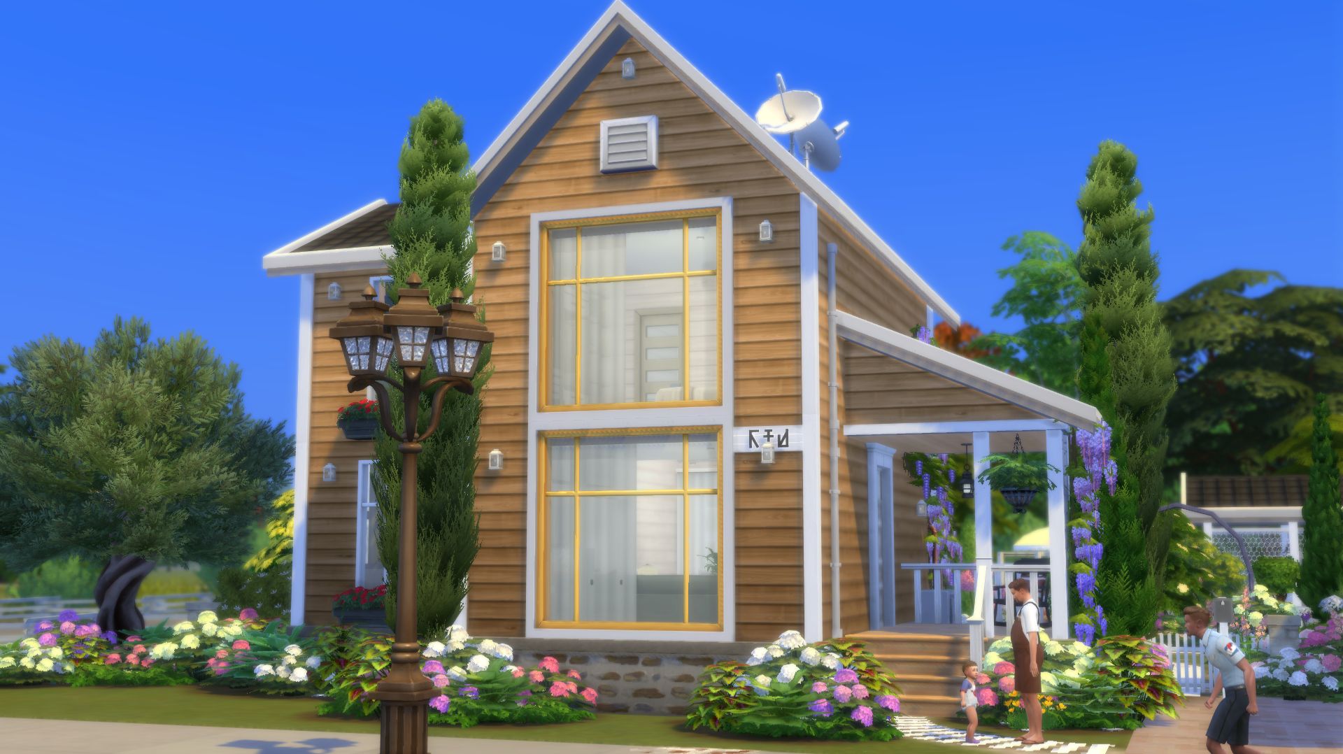 СЕМЕЙНЫЙ ДАЧНЫЙ ДОМ | СТРОИТЕЛЬСТВО СИМС 4 | HOUSE THE SIMS 4