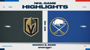 Обзор матча НХЛ | Баффало - Вегас (04.03.2026)