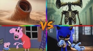 МУЛЬТИКИ: НЕВЕРОЯТНЫЙ БАТТЛ — ПЕППА‑МОНСТР vs СИРЕН‑ГИГАНТ vs ТУАЛЕТ‑ТАНЦОР vs ОХОТНИЦА KPOP!