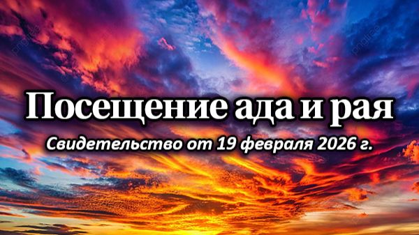 ПОСЕЩЕНИЕ АДА И РАЯ (свидетельство от 19.02.2026 г.)
