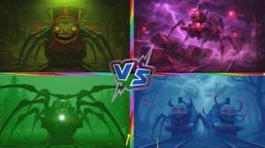 БАТТЛ ПОЕЗДОВ — МУТАНТ‑ЧУДОВИЩЕ vs ДРУЖЕЛЮБНЫЙ ПАРОВОЗ vs ТЁМНЫЙ ЗВЕРЬ! 🚂