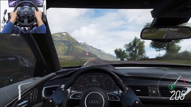 Audi RS6 Avant: мощный универсал 🔥 Заезд в FH4 на Thrustmaster T300RS 🏁