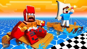 ROBLOX(РОБЛОКС) ЛЮТОЕ ВЫЖИВАНИЕ НА ПЛОТУ 🏝🏝🏝