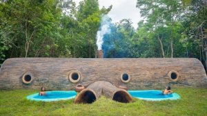 Строительство двух бассейнов в моём доме построенном примитивными методами.