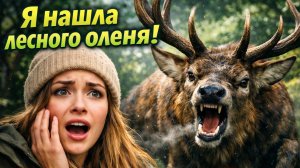 Я нашла лесного оленя! Он напал на меня