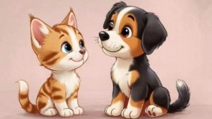 Сказка о Дружбе Кошечки и Собачки для детей