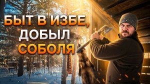 Таёжный быт.Изба. Добыл соболя.Закрытие охоты
