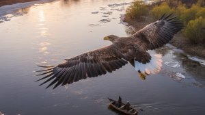 Весенняя прогулка к Каме и неожиданная встреча с орланом.