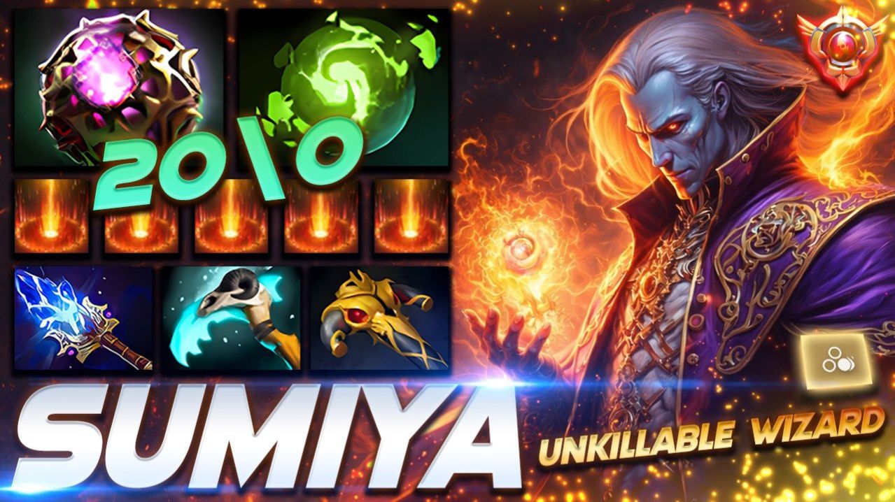 Sumiya Invoker UNKILLABLE WIZARD 20 0 — профессиональный геймплей в Dota 2 [Смотри и учись]
