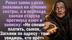 Он отдал всё на лечение сестры. А правда ждала по адресу из записки. Сильнейшая история