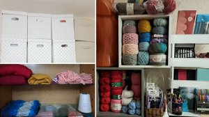 Творческий "беспорядок" 💥 разобрала часть пряжи 💥 подготовила полочки