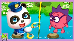 Смешарики против Малыша Панды.Спасение Кроша и Ежика и Погоня за Грабителями.Кто Лучше