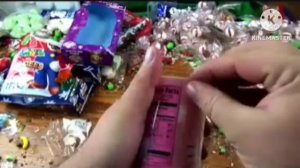 a lot Christmas candy