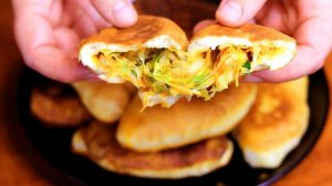 МУЖ ВАС ЗАЦЕЛУЕТ! ПРОСТЫЕ И ВКУСНЫЕ ПИРОЖКИ С КАПУСТОЙ НА КЕФИРЕ БЕЗ ДРОЖЖЕЙ! ПОЛУЧАЮТСЯ ВСЕГДА!