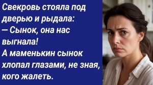 Истории со Смыслом/Свекровь стояла под дверью и рыдала: — Сынок, она нас выгнала!../Аудиорассказ