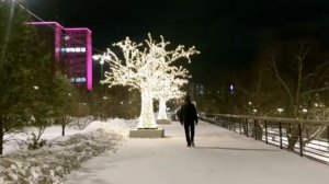 Ночной разговор. Ярыгинская набережная. Красноярск