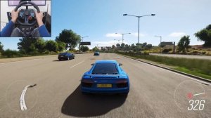 Audi R8 V10 Plus: 1000 сил с двумя турбинами 🔥 Заезд в FH4 на Logitech G29 🏁