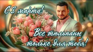 С 8 Марта. Самое нежное и красивое видео поздравление для любимых женщин