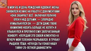 Адвокат жены вручил мне бумаги на развод в мой день рождения. Я молча передал ему конверт, который..