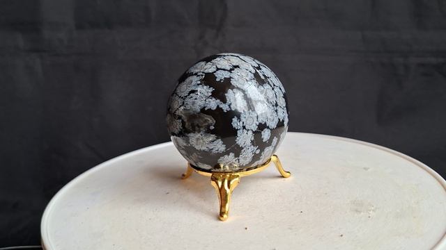 Снежный обсидиан №4  6 см