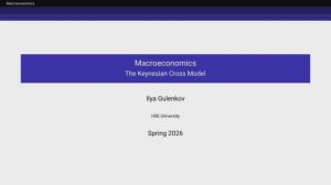 3.1. The Keynesian Cross Model