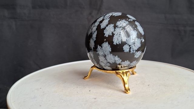 Снежный обсидиан №3  6 см