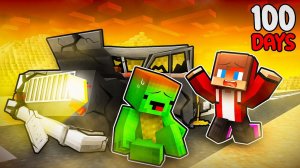 ДЖЕЙ ДЖЕЙ И МАЙКИ ВЫЖИВАЮТ 100 ДНЕЙ В ПУСТЫНЕ - МУЛЬТИКИ ПРО МАЙНКРАФТ