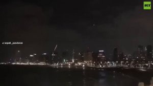 💥 Кадры ударов иранских ракет по Тель-Авиву