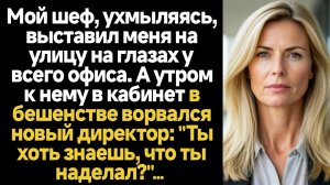 ИСТОРИИ ИЗ ЖИЗНИ/Мой шеф, ухмыляясь, выставил меня на улицу на глазах у всего офиса