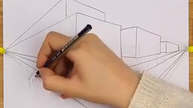 Интересный способ рисования с перспективой