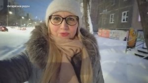 Мартовское утро со снегом