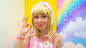 Nastya and friends at the indoor playground