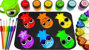 Мультики для детей и малышей. Учимся делать своими руками Радужные Ананасы .