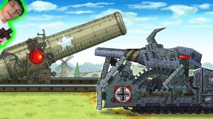 Новое Колоссальная Мортира. Ратте vs Арта Монстр - Реакция на Геранд - Мультики про Танки Gerand ! ?