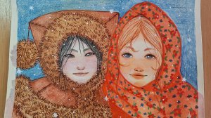 Рисунок на работу к Году единства народов России