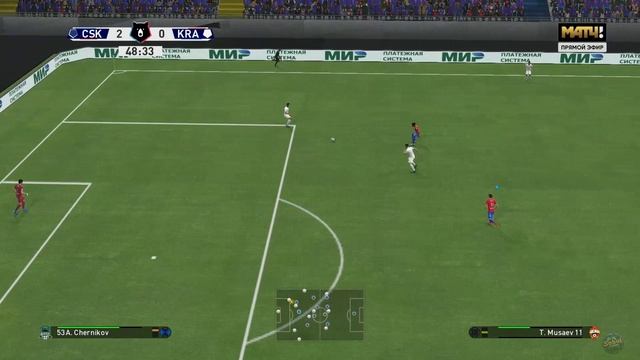 Футбол. Кубок России. Полуфинал. ЦСКА - Краснодар. Обзор матча [PES 2017] смотреть онлайн