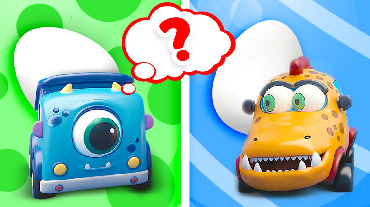 МАШИНКИ МОКАС ИЩУТ ПАСХАЛЬНЫЕ ЯЙЦА! 🥚🌈 Праздник в саду и ВЕСЁЛЫЙ ПОИСК! 🚜✨