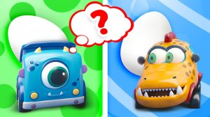 МАШИНКИ МОКАС ИЩУТ ПАСХАЛЬНЫЕ ЯЙЦА! 🥚🌈 Праздник в саду и ВЕСЁЛЫЙ ПОИСК! 🚜✨