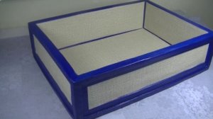 Пошаговое видео по декору большой картонной коробки  .