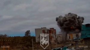 Авиаудар по ПВД ВСУ ФАБ-3000 с УМПК в застройке Красного Лимана