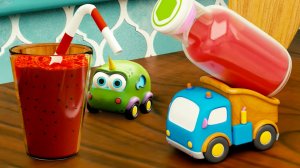 МАШИНКИ МОКАС ДЕЛАЮТ СМУЗИ НА КУХНЕ! 🍓😱 Басси случайно включил БЛЕНДЕР! 🚜💥