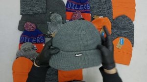 41812 Шапки микс брендов сток, 9пак, hats mix оптом