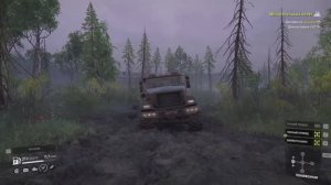 SnowRunner прохождение #17 по Таймыру РФ выполняю контракт Транстаймыр перевозка леса Voron GRAD ч.2