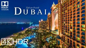 Дубай, Объединенные Арабские Эмираты, видео с дрона в формате 4K ULTRA HD HDR 60 кадров