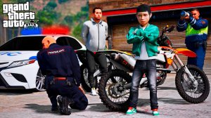 НЕУДАЧНАЯ ПОКАТУШКА НА ПИТБАЙКАХ! МОЕГО СЫНА ПОЙМАЛИ КОПЫ БЕЗ ПРАВ! ПОГОНЯ! РЕАЛЬНАЯ ЖИЗНЬ ГТА 5