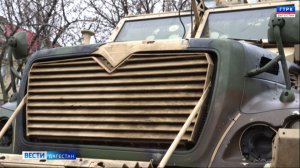 Военному центру ДГТУ передали трофейный американский бронеавтомобиль «Макс-Про»