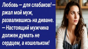Истории со Смыслом/Любовь — для слабаков! — ржал мой муж, развалившись на диване....