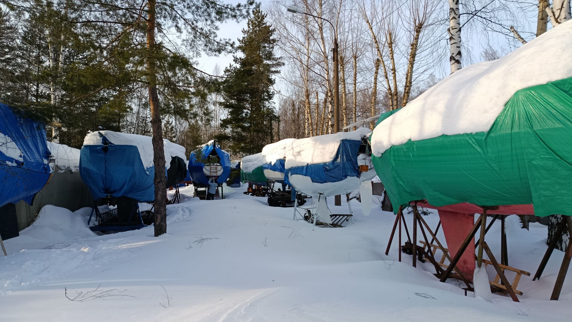 Зимняя прогулка по яхтклубу