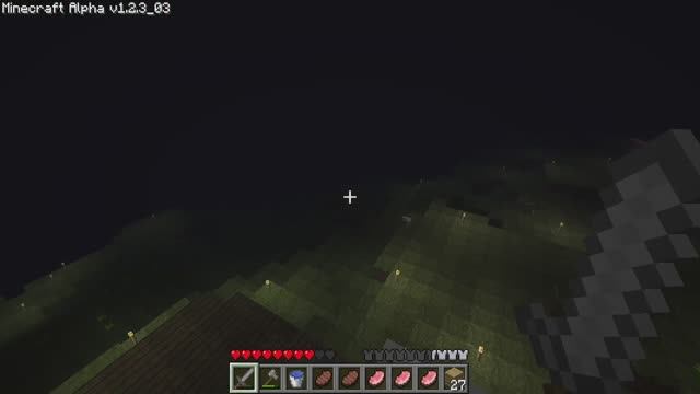 Играю в мистическую версию Minecraft Alpha 1.2.3_03 без комментариев #2. смотреть онлайн