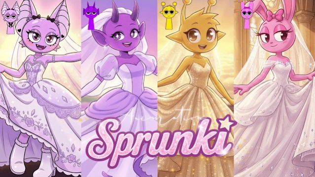 СПРУНКИ ЖЕНА! SPRUNKI ПЕРСОНАЖИ ПЕРВРАТИЛИСЬ В НЕВЕСТ! ПОДБОРКА ПЕРСОНАЖЕЙ ИГРЫ В ВИДЕ НЕВЕСТ УРА
